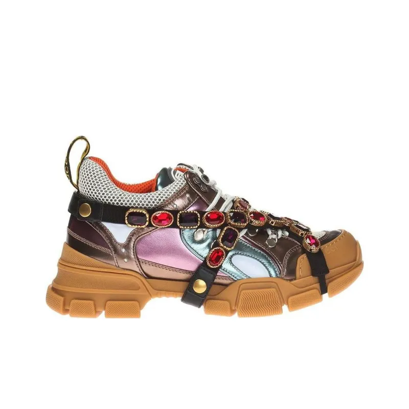 GUCCI Women's Flashtrek Crystals 'Multi Color Metallic' Women's-1