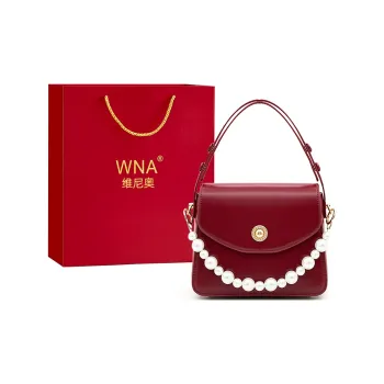 Vigno Synthetic Leather Shoulder Bag Crossbody Bag Handbag Medium Size Women's Red
