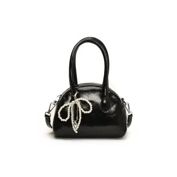 DALO PU One Shoulder Handbags Women's Black/Silver/Red/White