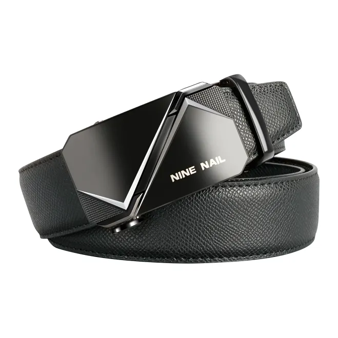 NINE NAIL Nine Section Stud Classic Cow Leather Leather Belts Men's Width  3.5cm-0