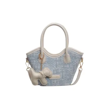 BAODIDAISHU PU Shoulder Bag Crossbody Bag Handbag Regular Women's White & Blue/Black/Blue