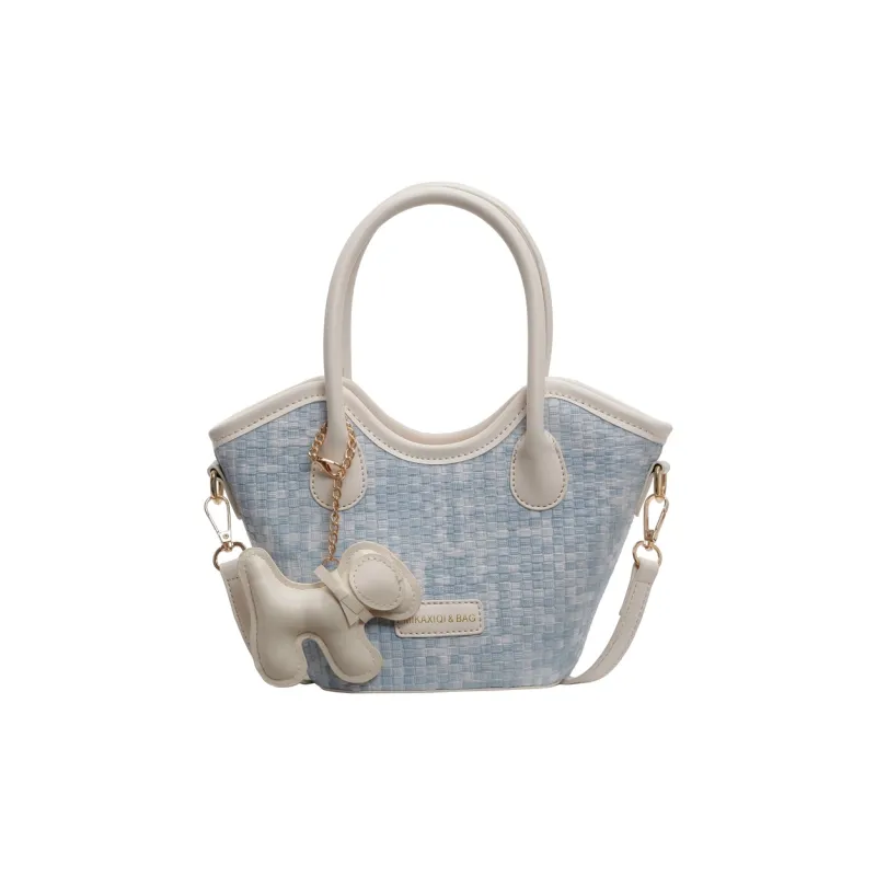 BAODIDAISHU PU Shoulder Bag Crossbody Bag Handbag Regular Women's White & Blue/Black/Blue-0