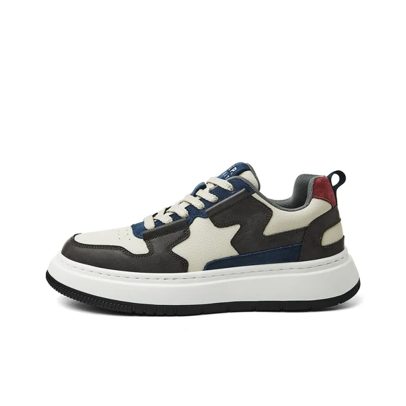 JEEP SPIRIT Low Top Skateboard Shoes Men's Interstellar Blue-0