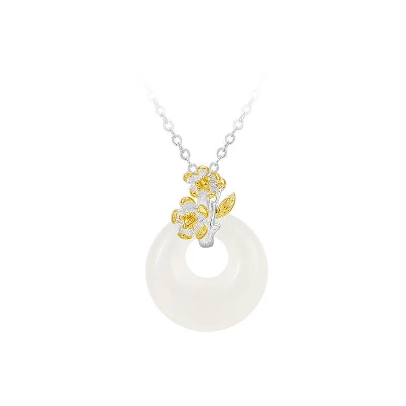 MCK Chalcedony S999 Fine Silver Necklace Women's-0