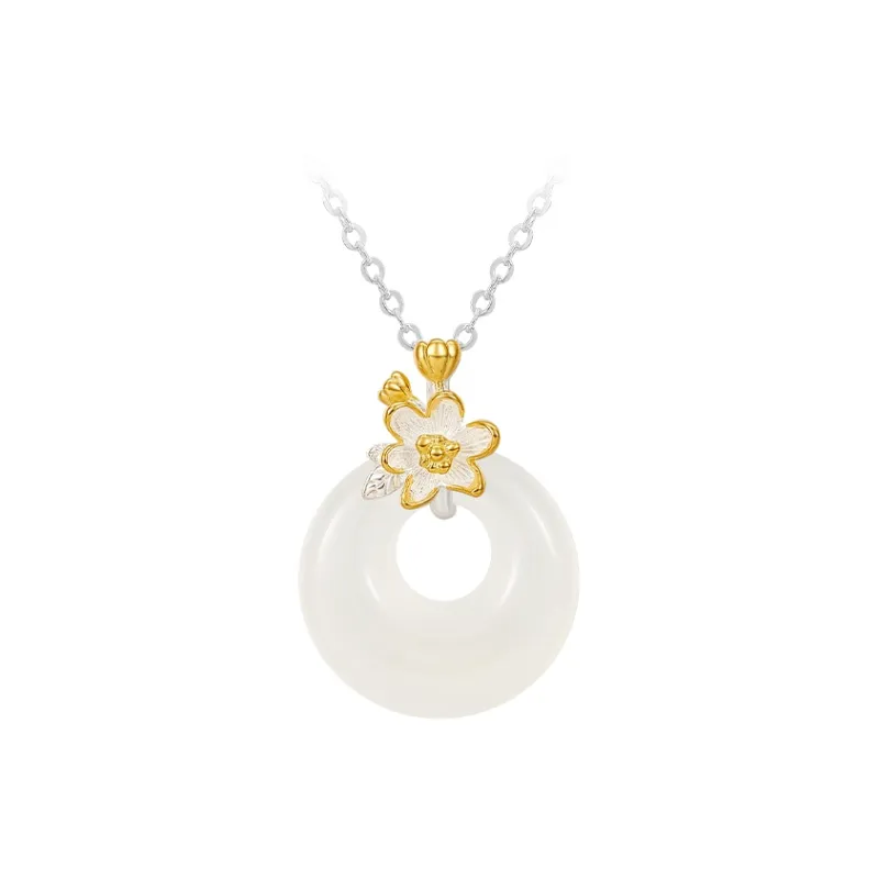 MCK Chalcedony S999 Fine Silver Necklace Women's-15