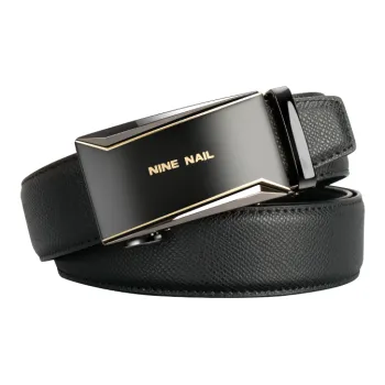 NINE NAIL Nine-Section Stud Classic Youth Cow Leather Leather Belts Men's Width: 3.5cm