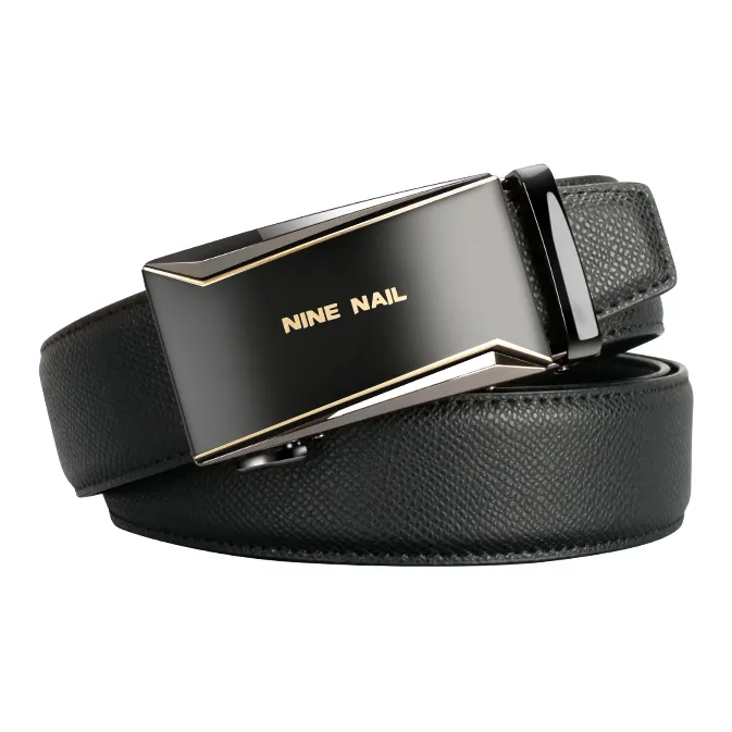 NINE NAIL Nine Section Stud Classic Youth Cow Leather Leather Belts Men's Width  3.5cm-0