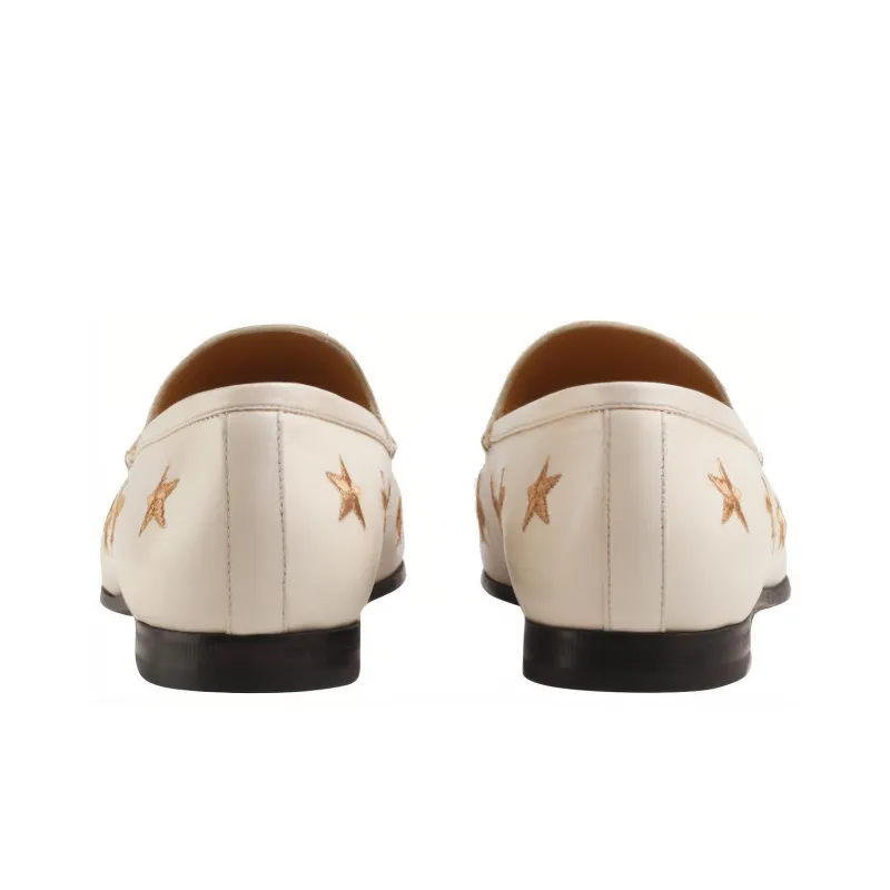 GUCCI Jordaan Loafers Women's White-4