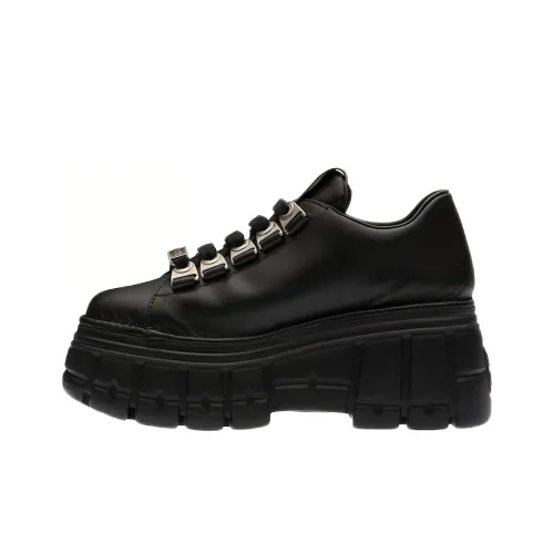 MIU MIU Low-Top Platform Shoes Women's Black