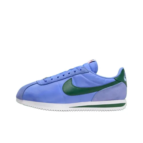 Nike Cortez Running Shoes Men Low-Top Blue/Green