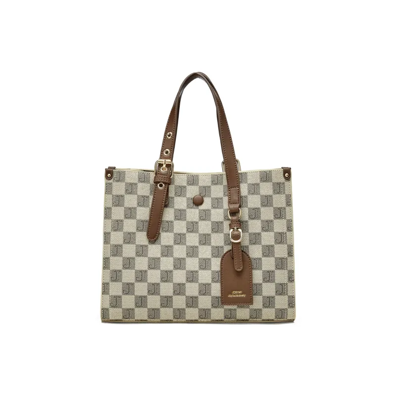 JOSINY PVC Crossbody Bag Regular Women's Coffee/Khaki-3