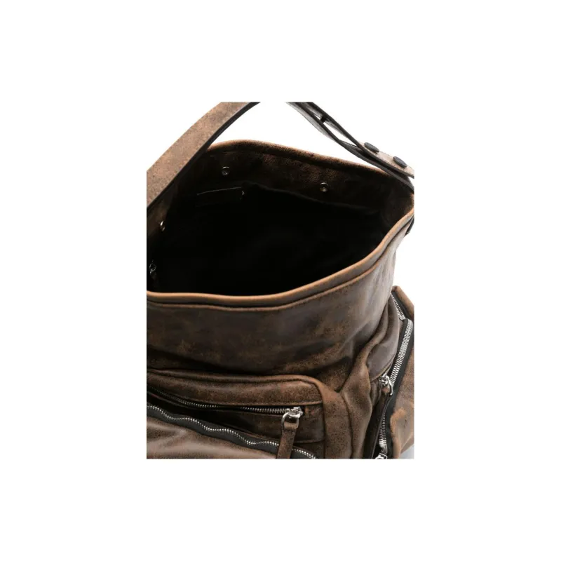 Vic Matie Distressed Shoulder Bag-3