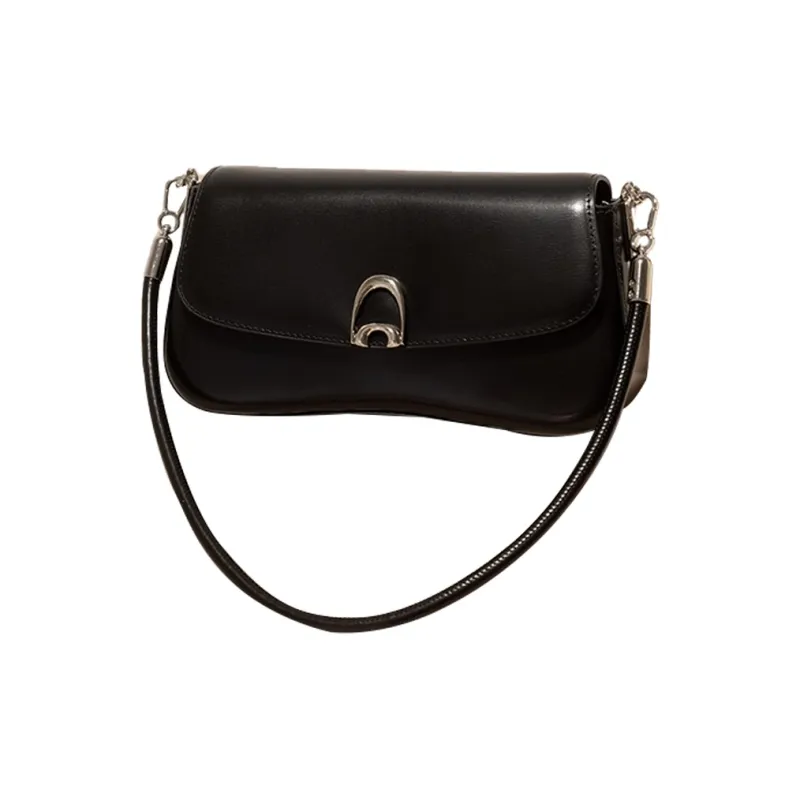 GXFMOD Cow Leather Baguette Bag Handbag, Shoulder Bag Medium Size Women's Multicolor-6