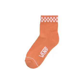 Vans Peek-A-Check Mid-Calf Socks Unisex 1 Pack Red Chalcedony