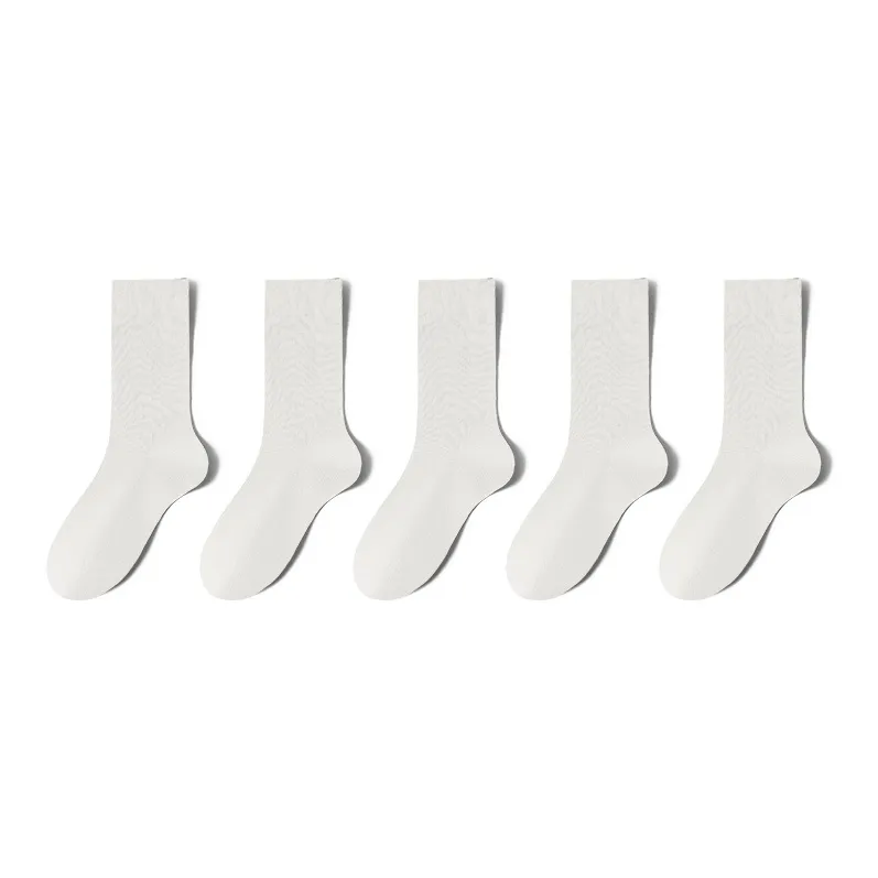 MIIOW Mid Calf Socks Women's 5 Pack-9