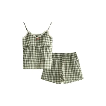Xuan Liang Pajama Set Women's Vintage Green
