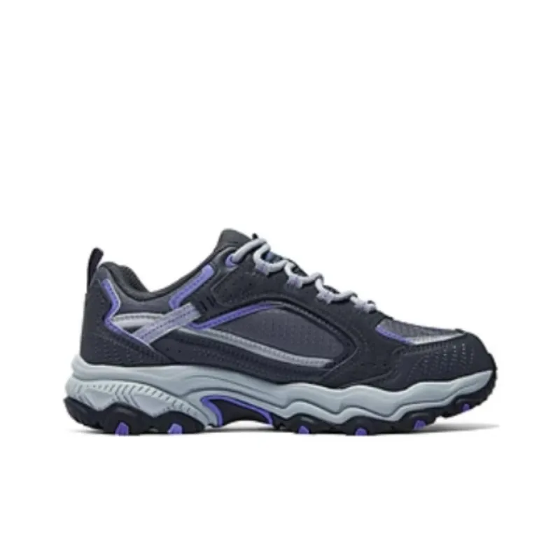 Skechers OUTDOOR Support Low Top Casual Shoes Women's Gray/Purple/Black-1