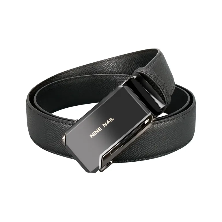 NINE NAIL 9 Section Stud Classic Minimalist Style Youth Casual Cow Leather Leather Belts Men's Width  3.5cm-0
