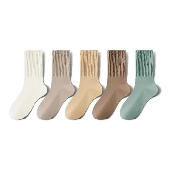 MIIOW Mid Calf Socks Women's 5 Pack