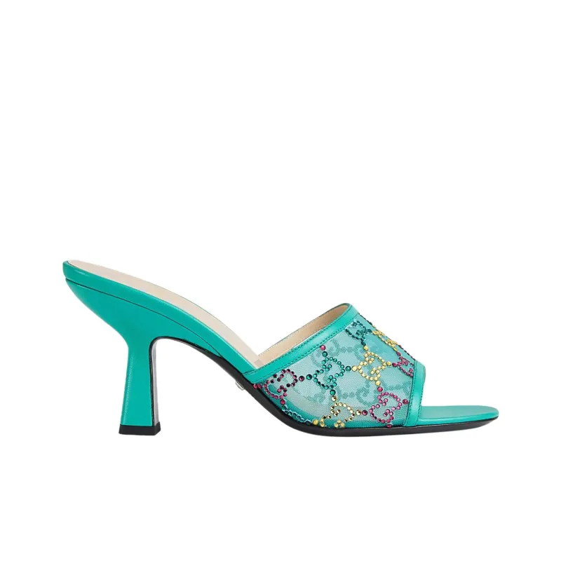 GUCCI Slide Slippers Women's Green-1