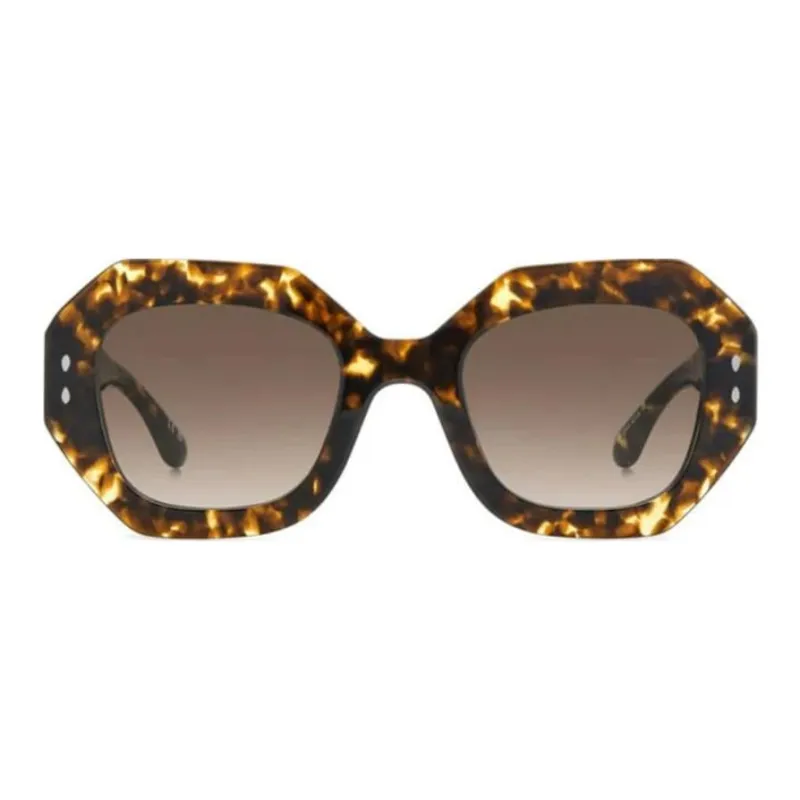 ISABEL MARANT Tortoiseshell Geometric frame Sunglasses-1