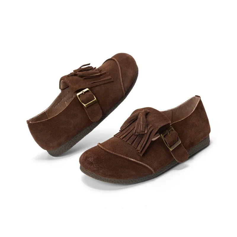 Q.VONTON Loafers Women's Coffee/Apricot-10