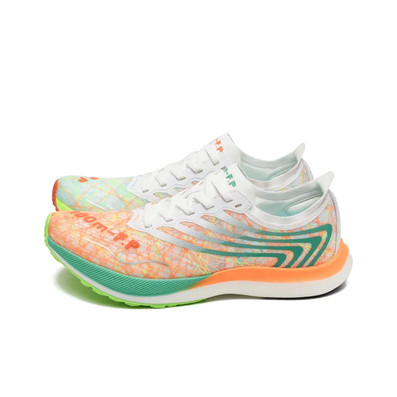 100m F.P Hurricane 3.0 Pro Running Shoes Unisex Low Top Orange Green Yellow-2