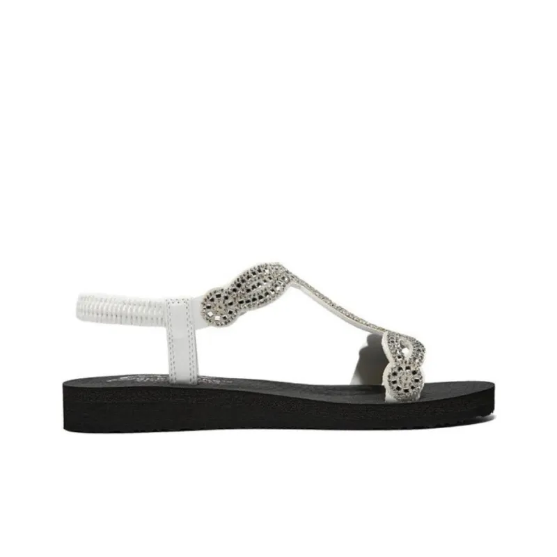 Skechers CALI One Strap Sandals Women's White-1