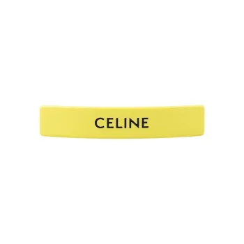 CELINE Plastic Hair Clips Women's Yellow