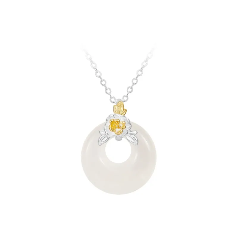 MCK Chalcedony S999 Fine Silver Necklace Women's-12