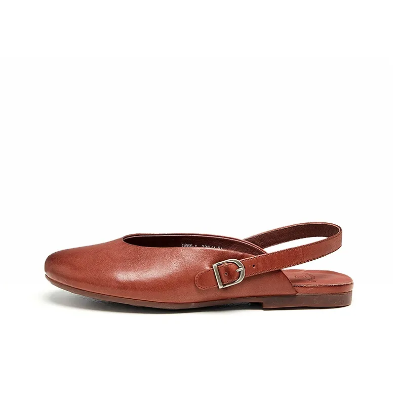 MANTOVA Casual Single Shoes Low Heel Women's Coffee-0