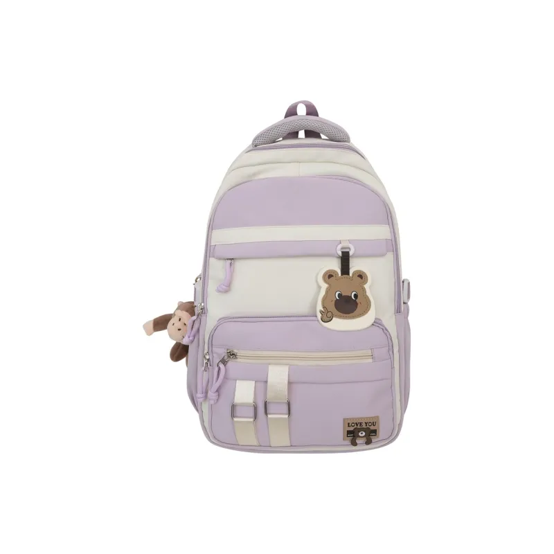 Venerable Brahma Nylon Backpack Women's Black/Red/Purple/Blue/Pink-3