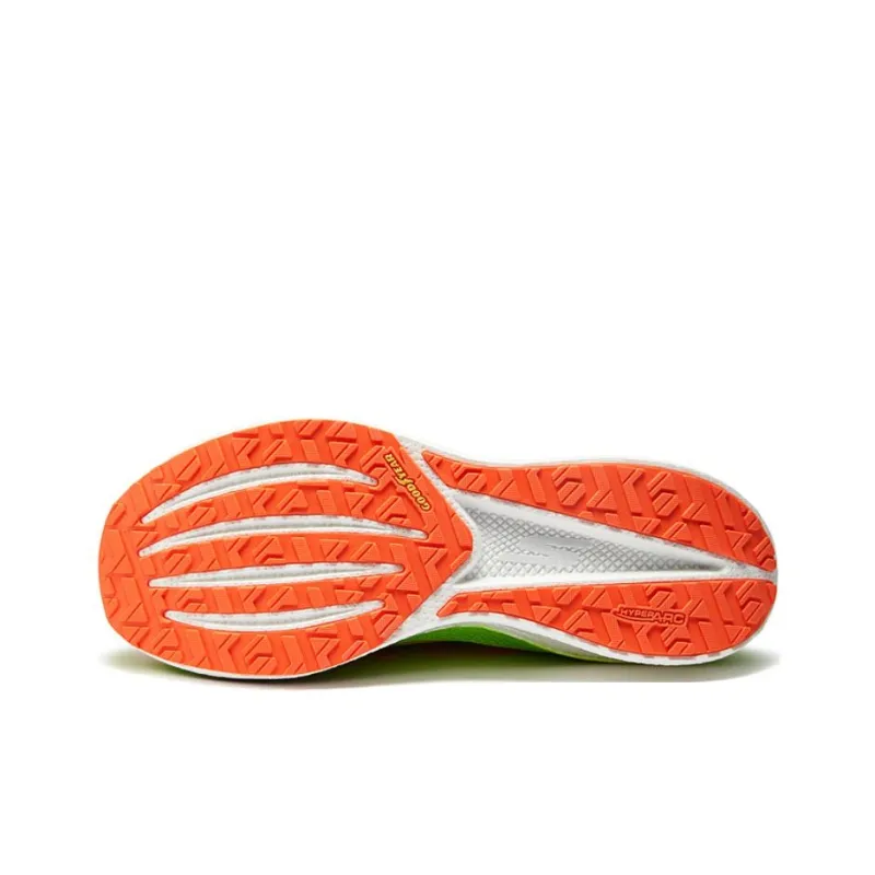 Skechers MEN'S GO Durable Breathable Low Top Marathon Running Shoes Men's Green Orange-4