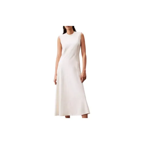 Calvin Klein Sleeveless Dresses Women's Antique White