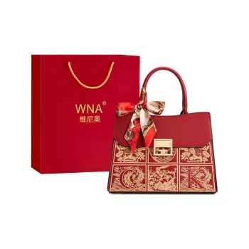 Vigno Synthetic Leather Handbags Shoulder Bags Medium Size Women's Red