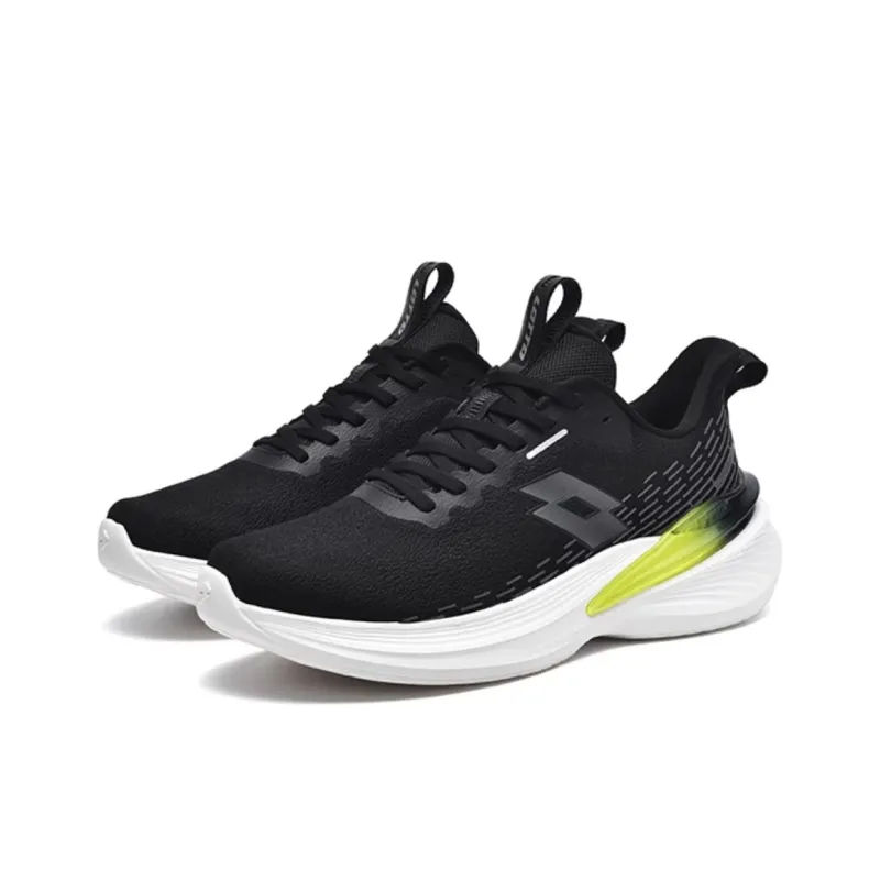 LOTTO FLY Shark Breathable Support Rebound Low Top Running Shoes Men's Black-2