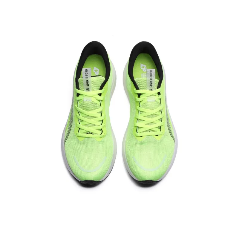 LPMX Cushioning Breathable Lightweight Low-Top Carbon Plate Running Shoes Men's Neon Green-3