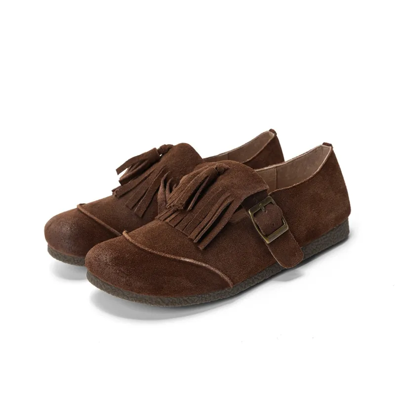 Q.VONTON Loafers Women's Coffee/Apricot-7