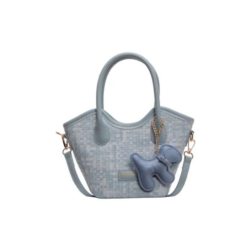BAODIDAISHU PU Shoulder Bag Crossbody Bag Handbag Regular Women's White & Blue/Black/Blue-10