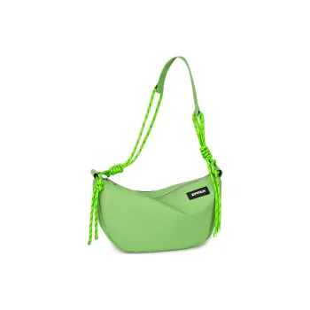ZUOFEIFAN Fabric Shoulder Bag Unisex Khaki/Fruit Green