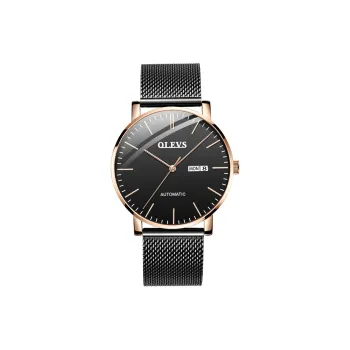OLEVS Wisdom Series Mechanical Movement Watch Men's Watches Black Dial
