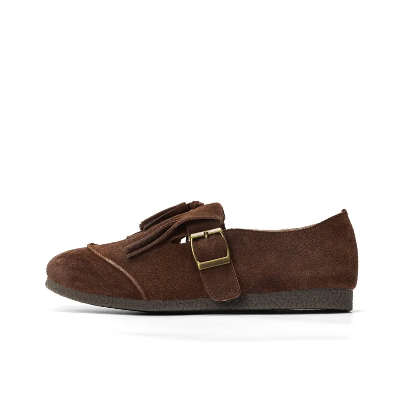 Q.VONTON Loafers Women's Coffee/Apricot-6