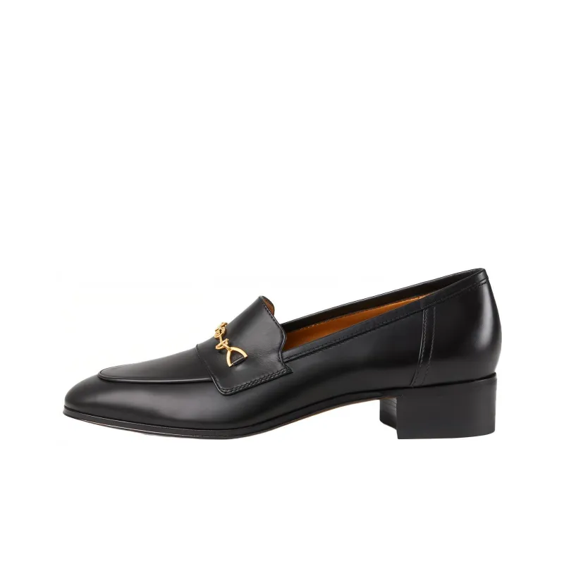 GUCCI Interlocking G Horsebit Loafer Black Leather Women's-0