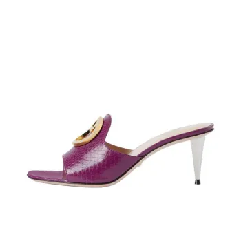 GUCCI Blondie Slide Slippers Women's Purple