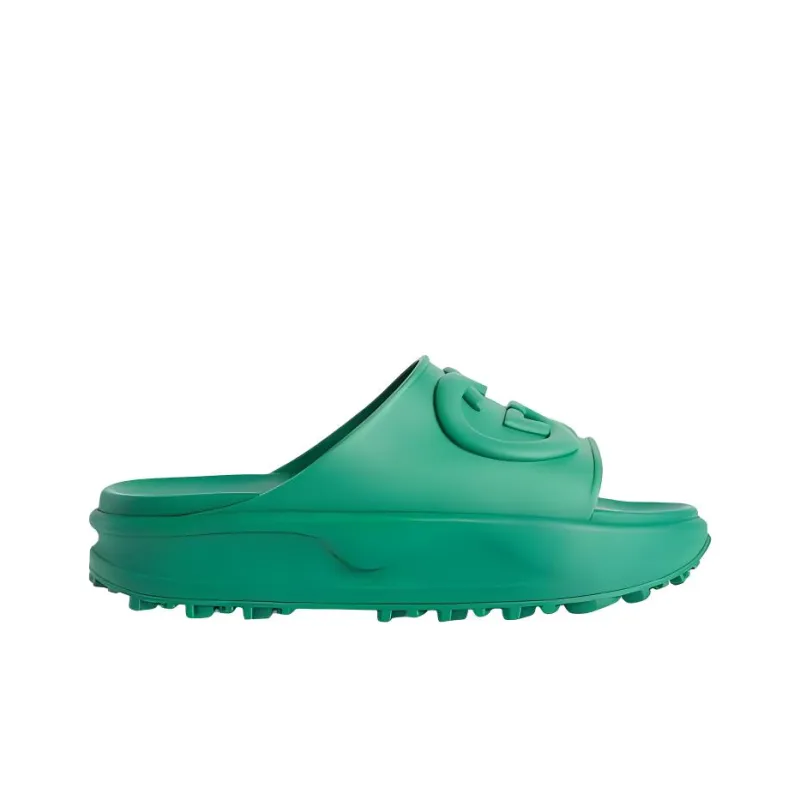 GUCCI Interlocking G Slide Green-1