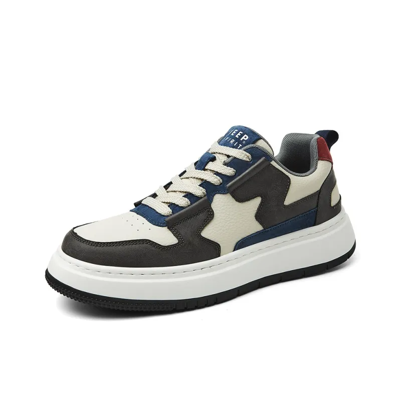 JEEP SPIRIT Low Top Skateboard Shoes Men's Interstellar Blue-2