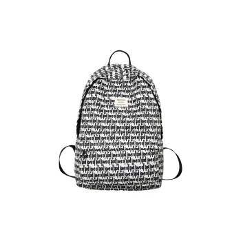 Dusen Kangaroo Nylon Backpack Regular Unisex White & Black/Blue/Black/Dark Gray