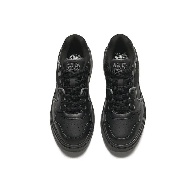 Anta 982EVO Wear Resistant Low Top Skateboard Shoes Men's Black-2