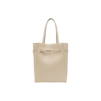GIVENCHY Voyou Lambskin Tote Bag Shopping Bag Handbag Medium Size Women's Light Umber