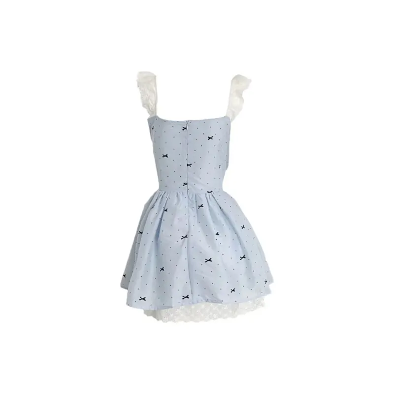 JOSR Short Sleeved Dresses Women's Blue-1